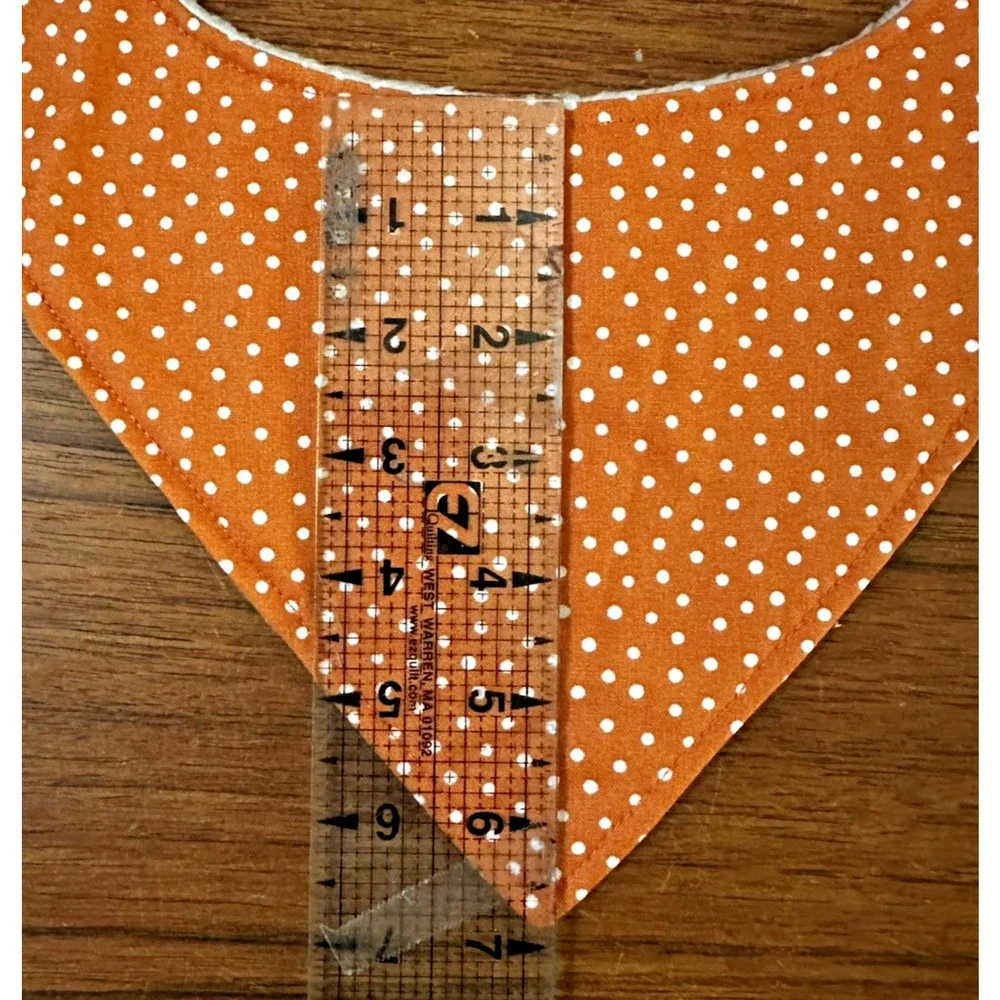 2 Handmade Baby Bib Gift Set Bib & Pacifier Clip Candy Corn Polka Dot